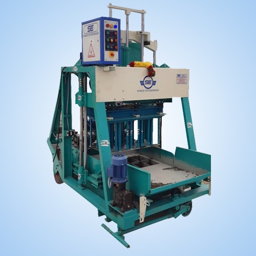 Stationary Type Concrete Block Making Machine