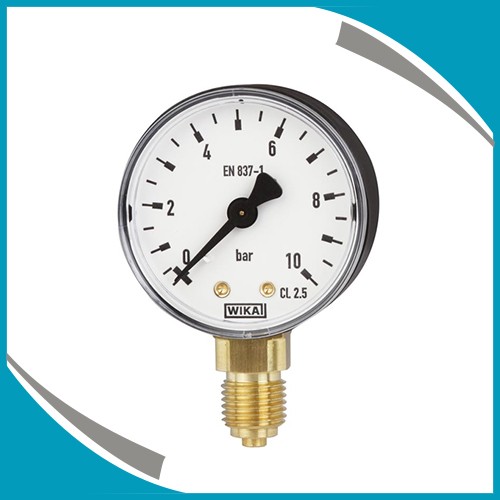 Bourdon tube pressure gauge copper alloy