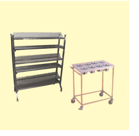 Plate Rack & Masala Trolley