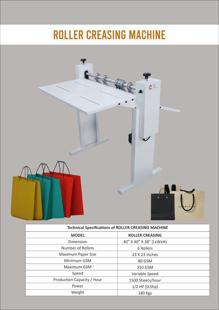 Roller creasing machine manufacturers in coimbatore.
