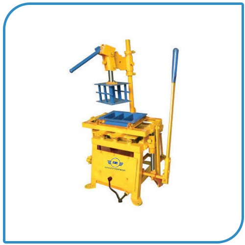 Vibrator Cum Manual Operated Concrete Block Making Machine